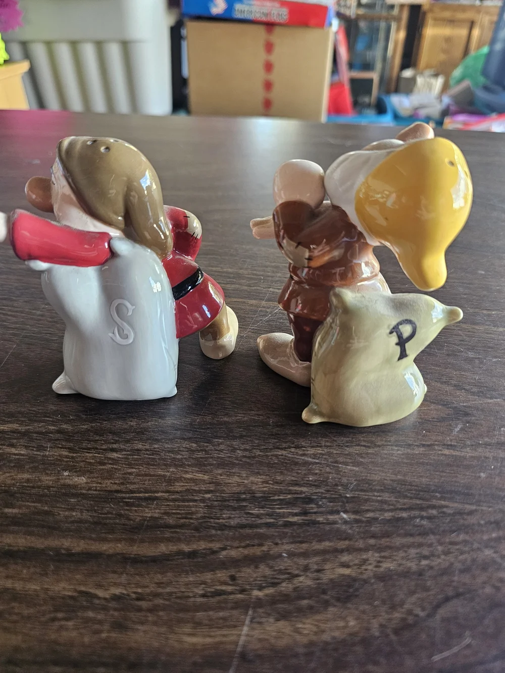 Classic Ceramic Dwarf Figurine Set - Brown & Red Home Accent❤️❤️